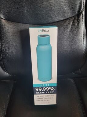 UVBrite Blue Self-Cleaning Insulated Water Bottle